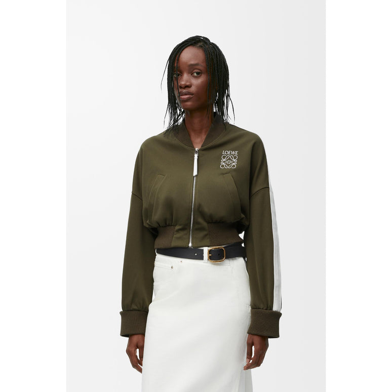 BOMBER JACKET_POLYESTER_TEA DUST GLAZE