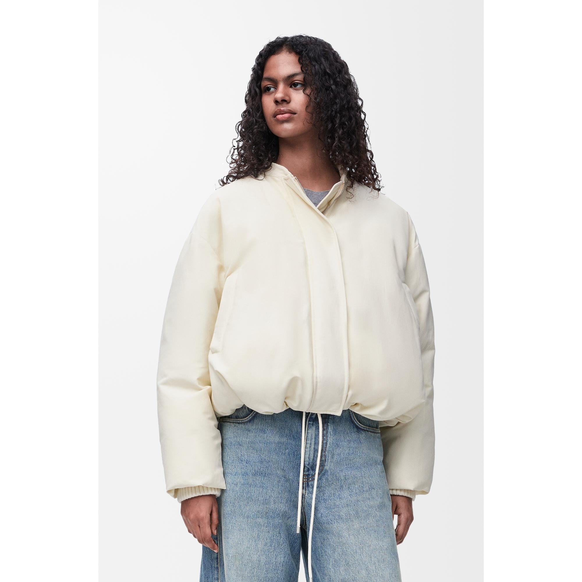 [STAFF ONLY] PUFFER JACKET_COTTON/POLYAMIDE_IVORY