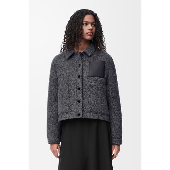 WORKWEAR JACKET_WOOL/POLYAMIDE_DARK GREY