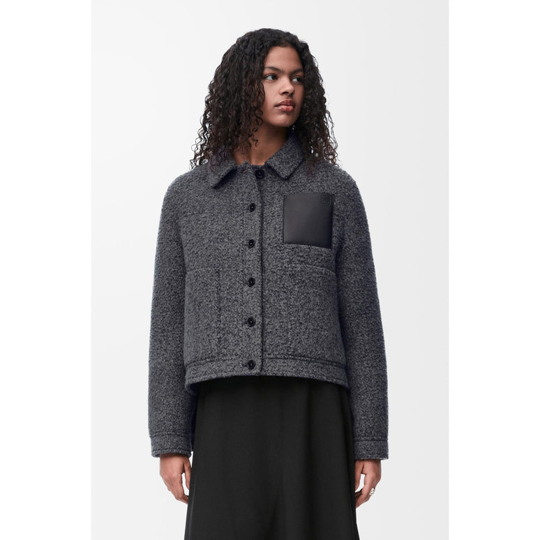 WORKWEAR JACKET_WOOL/POLYAMIDE_DARK GREY