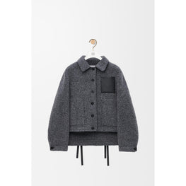 WORKWEAR JACKET_WOOL/POLYAMIDE_DARK GREY
