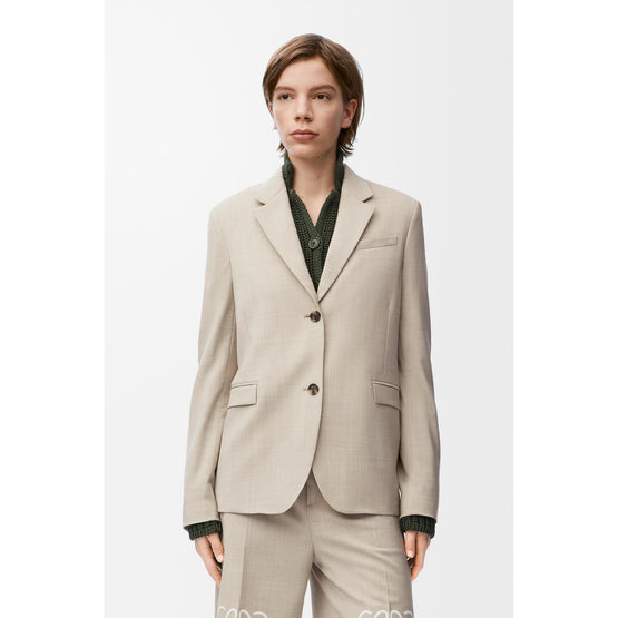 [STAFF ONLY] TAILORED JACKET_WOOL_LIGHT BEIGE MELANGE