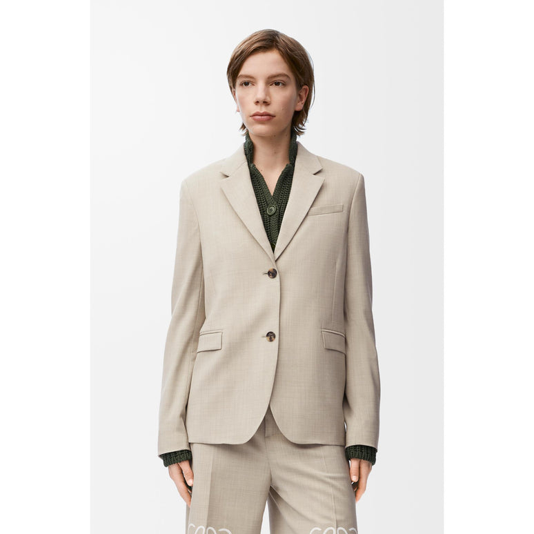 [STAFF ONLY] TAILORED JACKET_WOOL_LIGHT BEIGE MELANGE