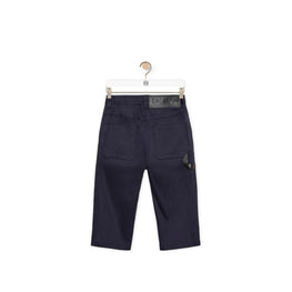 CROPPED TROUSERS_COTTON/POLYURETHANE_MIDNIGHT BLUE