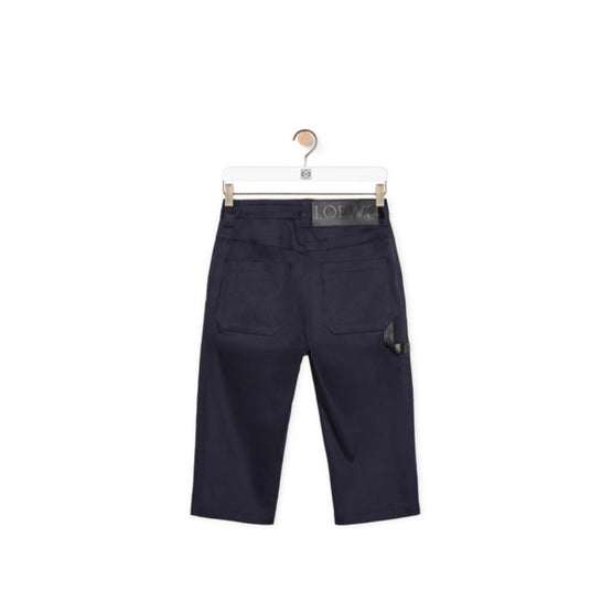 CROPPED TROUSERS_COTTON/POLYURETHANE_MIDNIGHT BLUE