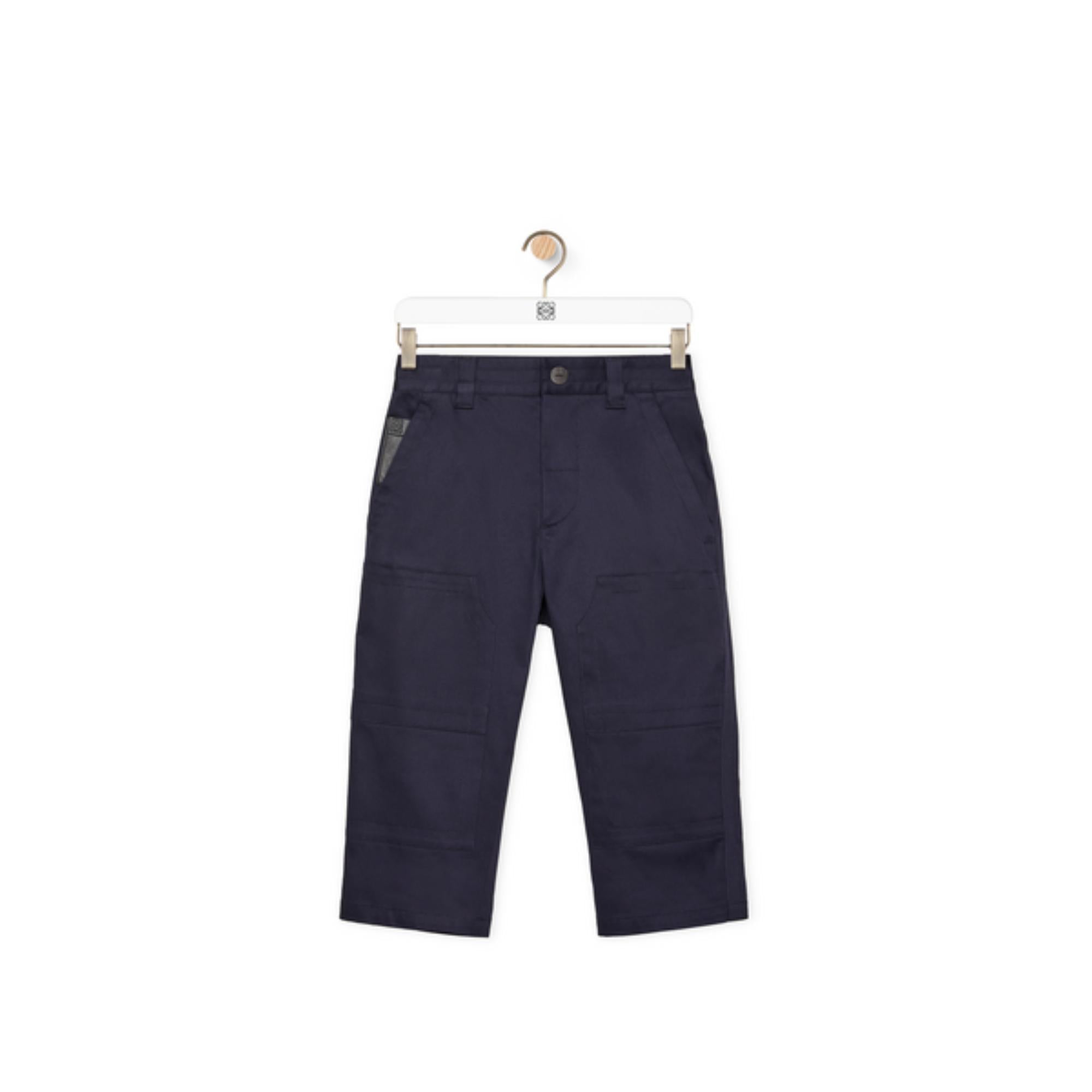 CROPPED TROUSERS_COTTON/POLYURETHANE_MIDNIGHT BLUE