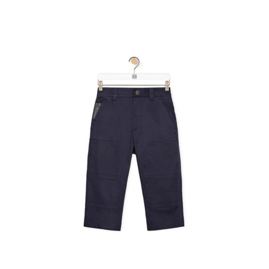 CROPPED TROUSERS_COTTON/POLYURETHANE_MIDNIGHT BLUE