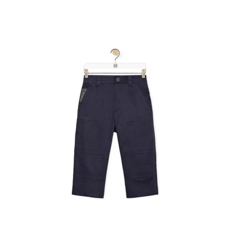 CROPPED TROUSERS_COTTON/POLYURETHANE_MIDNIGHT BLUE