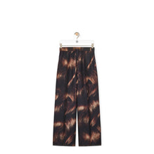 HAIR PRINT PYJAMA TROUSERS_SILK_BROWN/MULTICOLOR