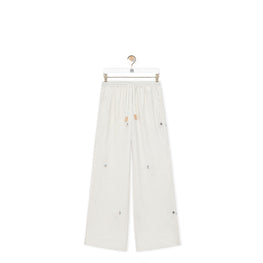 PYJAMA TROUSERS_SILK/COTTON_WHITE/GREY/MULTICOLOR