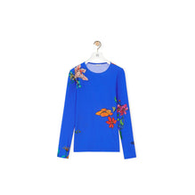 FLOWER SECOND SKIN TOP_POLYAMIDE/ELASTHANE_BLUE/MULTICOLOR
