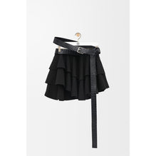 [STAFF ONLY] BELTED MINI SKIRT_COTTON_BLACK