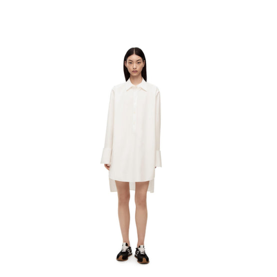 SHIRT DRESS_COTON_OPTIC WHITE