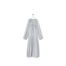 LONG DRESS_SILK_LIGHT STEEL