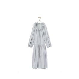 LONG DRESS_SILK_LIGHT STEEL