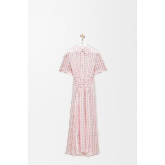 [STAFF ONLY] POLO DRESS_SILK_WHITE/PINK