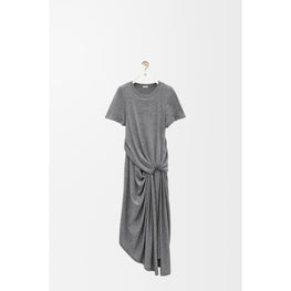 [STAFF ONLY] DRAPED DRESS AF_VISCOSE/CASHMERE_ANTHRACITE