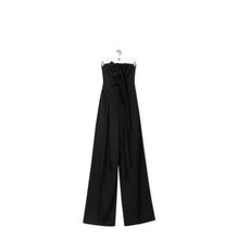 BUSTIER JUMPSUIT_WOOL/SILK_BLACK