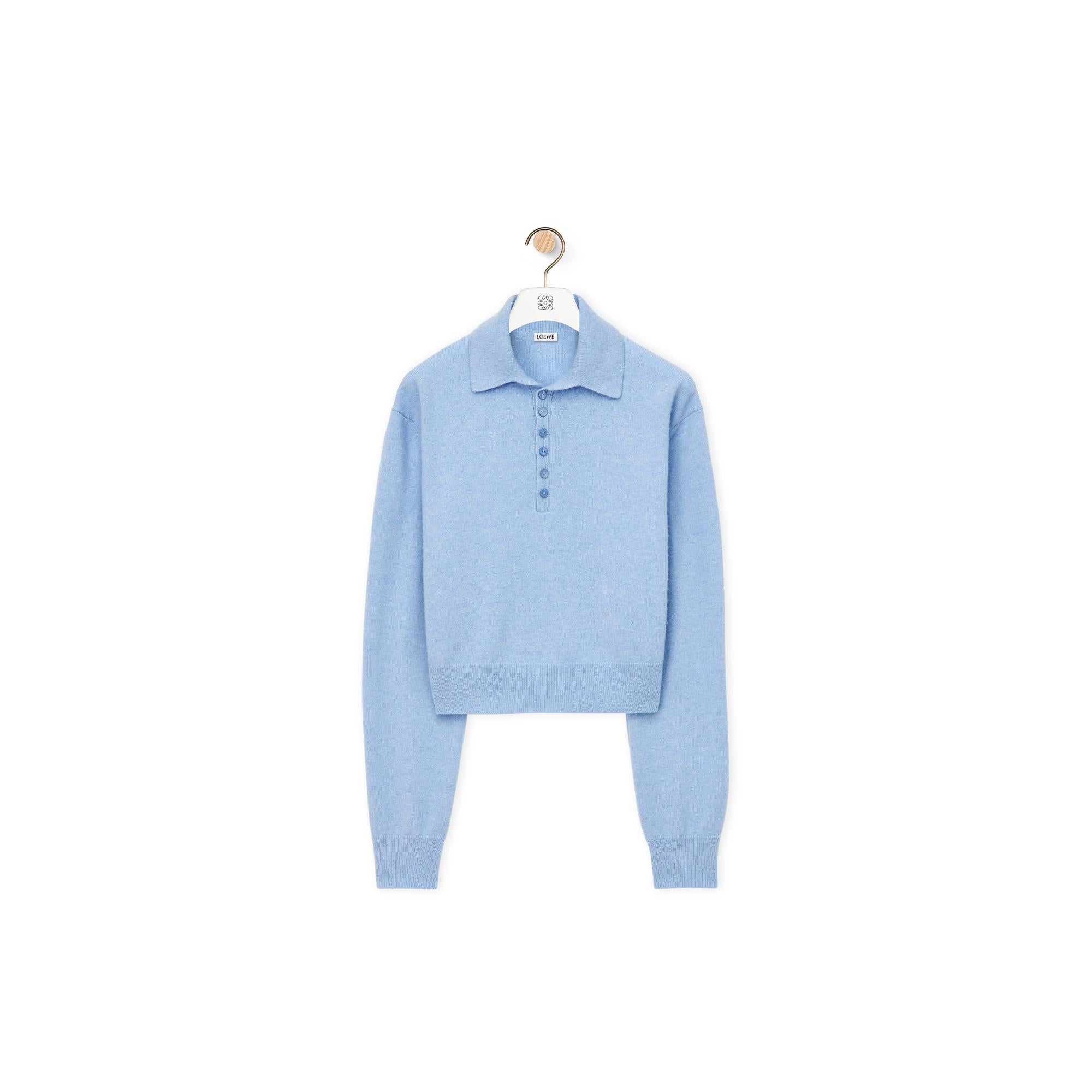 POLO SWEATER_CASHMERE_LIGHT BLUE