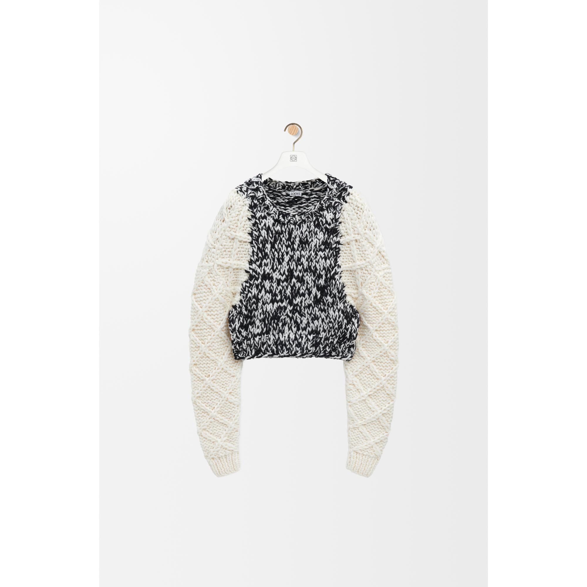 [STAFF ONLY] SWEATER_WOOL/POLYESTER_WHITE/BLACK