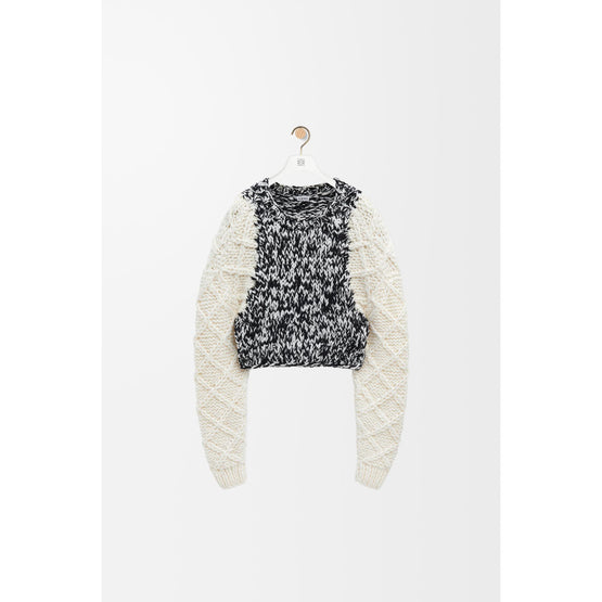 [STAFF ONLY] SWEATER_WOOL/POLYESTER_WHITE/BLACK