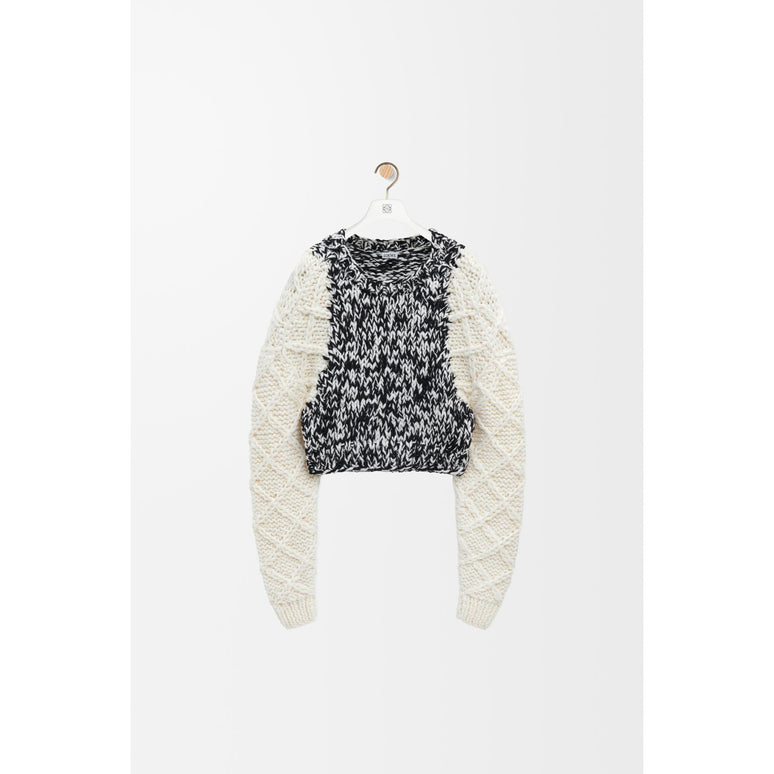 [STAFF ONLY] SWEATER_WOOL/POLYESTER_WHITE/BLACK