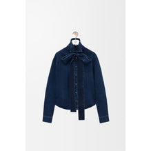 [STAFF ONLY] BOW SHIRT_COTON_WASHED INDIGO