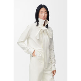 [STAFF ONLY] BOW SHIRT_COTON_WHITE