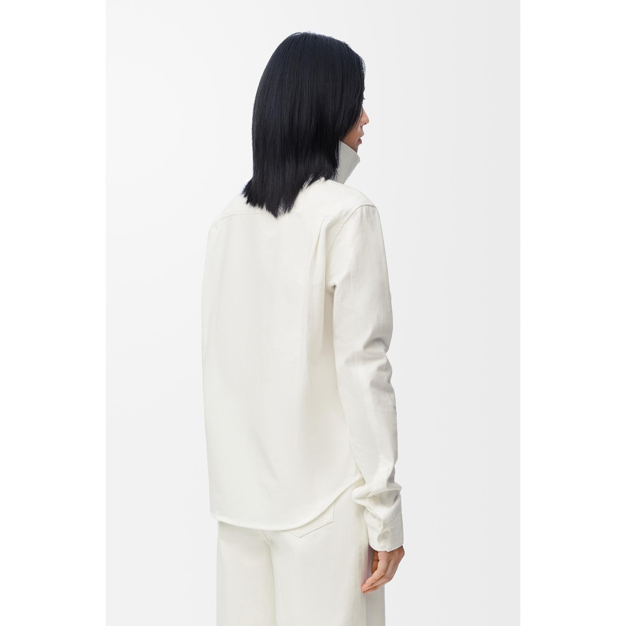 [STAFF ONLY] BOW SHIRT_COTON_WHITE