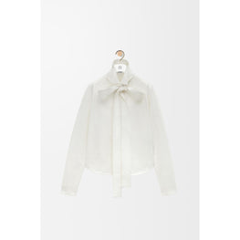 [STAFF ONLY] BOW SHIRT_COTON_WHITE