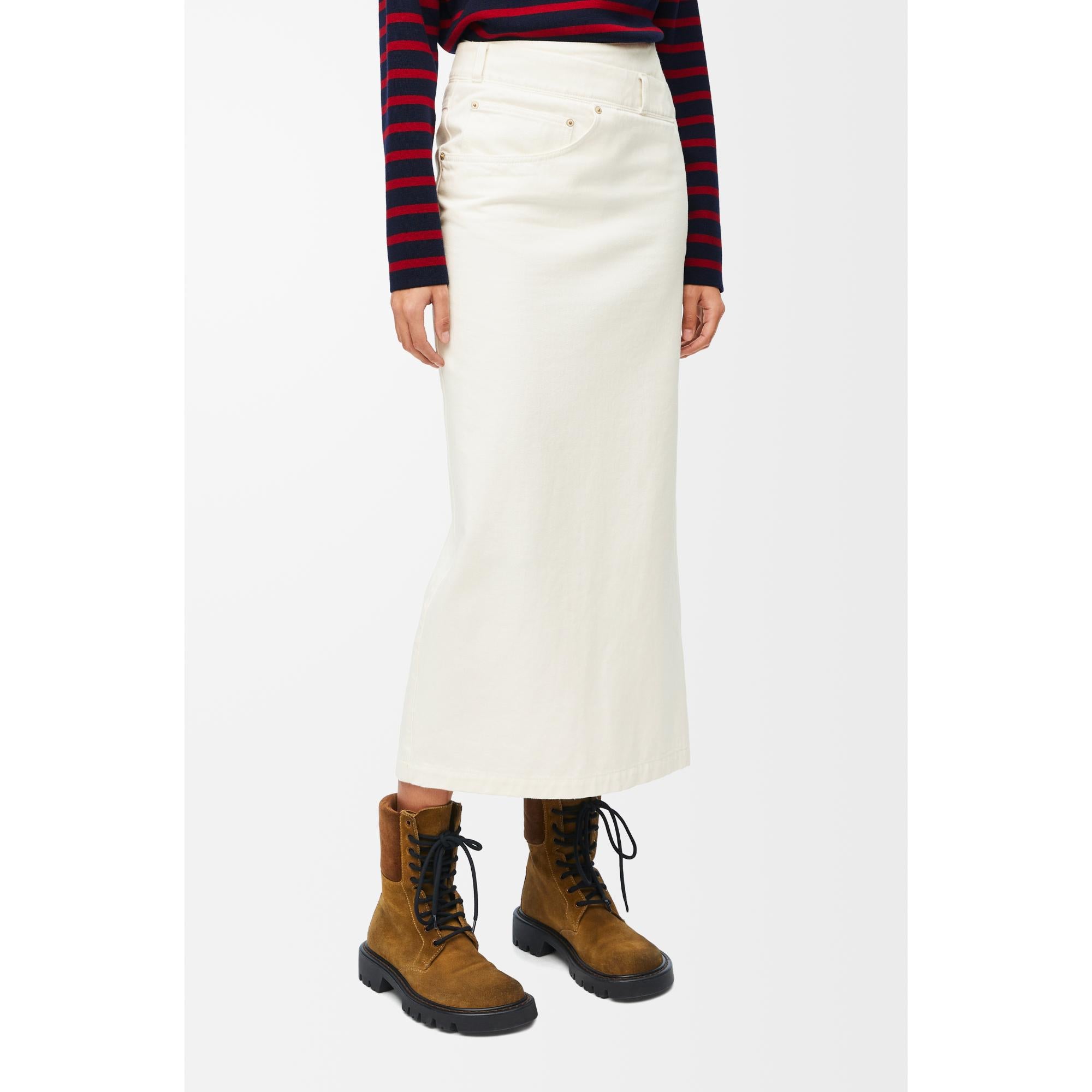 [STAFF ONLY] DECONSTRUCTED SKIRT_COTON_WHITE