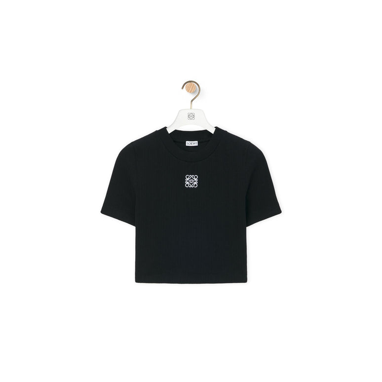 CROPPED TOP_COTTON/ELASTAN_BLACK