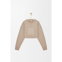 CROPPED SWEATSHIRT_COTTON_DARK BEIGE