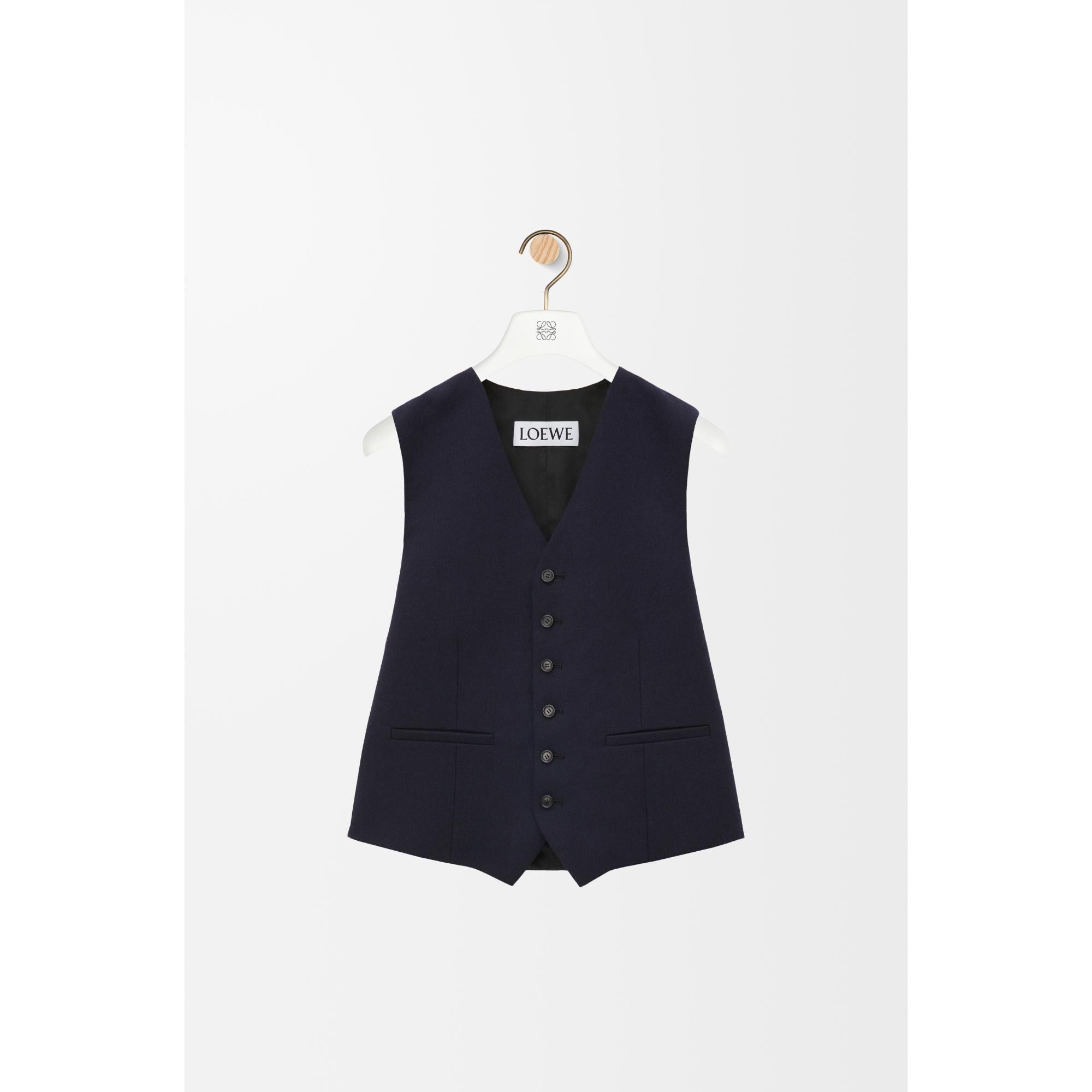 [STAFF ONLY] VEST_WOOL_NAVY MELANGE