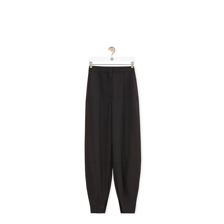 BALLOON TROUSERS AF_WOOL_BLACK