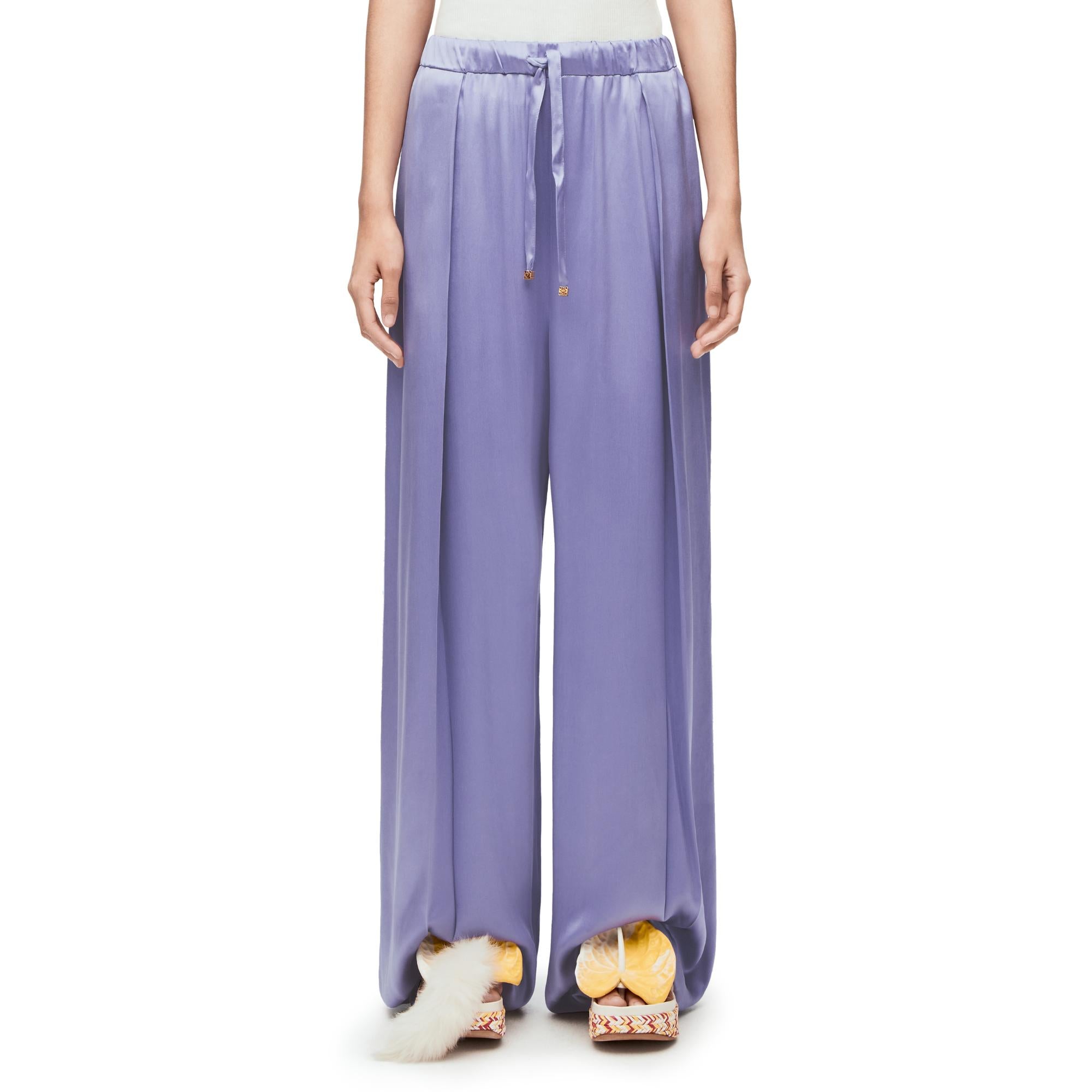 PYJAMA TROUSERS ADJUSTED FIT_SILK_LILAC