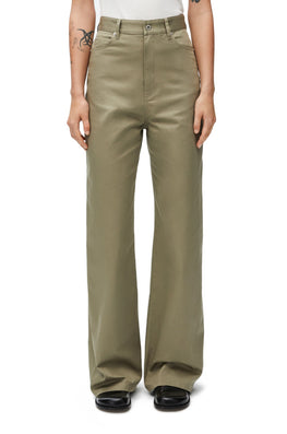 [STAFF ONLY] HIGH WAISTED TROUSERS_COTON_MILITARY GREEN