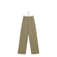 HIGH WAISTED TROUSERS_COTON_MILITARY GREEN