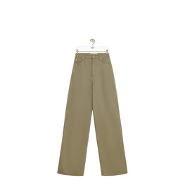HIGH WAISTED TROUSERS_COTON_MILITARY GREEN