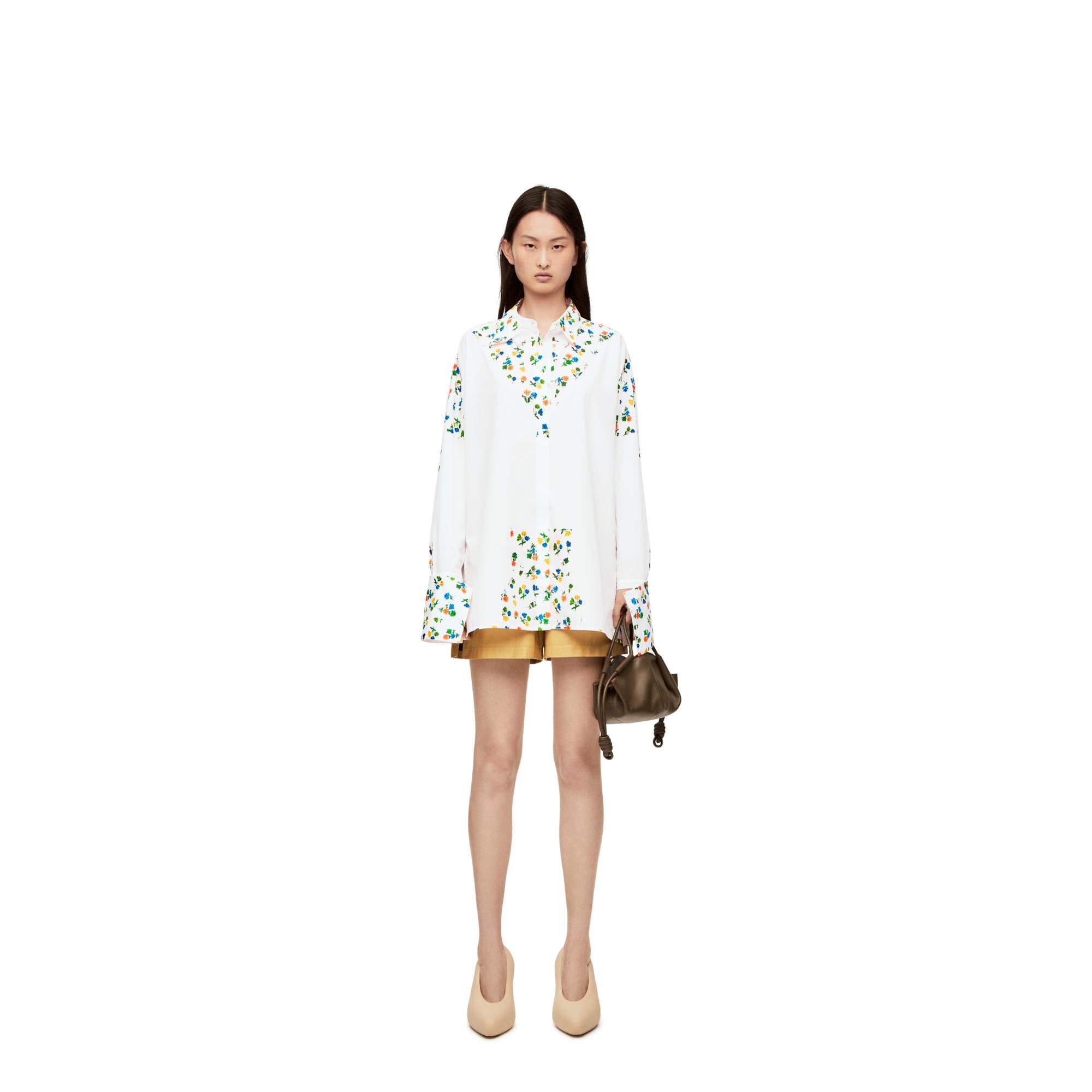 FLOWER DECONSTRUCTED SHIRT_COTON_WHITE