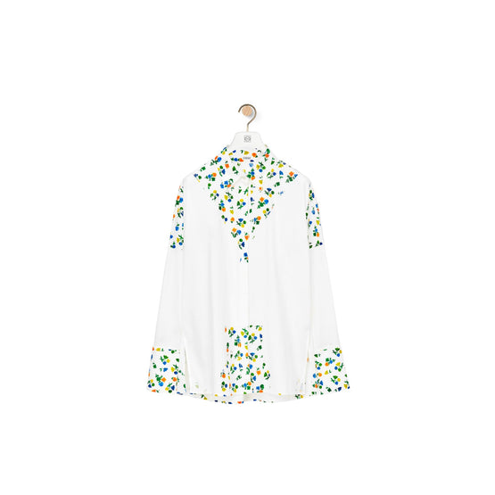 FLOWER DECONSTRUCTED SHIRT_COTON_WHITE
