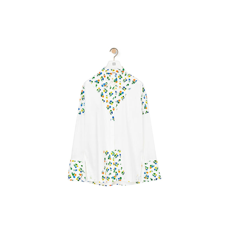 FLOWER DECONSTRUCTED SHIRT_COTON_WHITE
