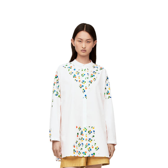 FLOWER DECONSTRUCTED SHIRT_COTON_WHITE