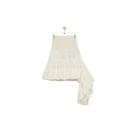 [STAFF ONLY] NC RUFFLED SKIRT_SILK_OFF-WHITE