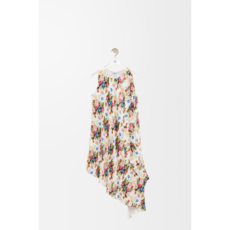 [STAFF ONLY] ASYMMETRIC DRESS_SILK_MULTICOLOR/SOFT PINK