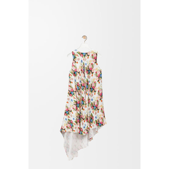 [STAFF ONLY] ASYMMETRIC DRESS_SILK_MULTICOLOR/SOFT PINK