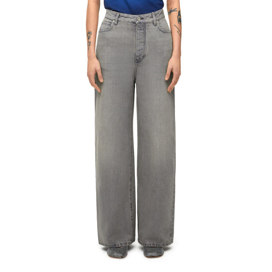 [STAFF ONLY] HIGH WAISTED JEANS AF_COTON_GREY MELANGE