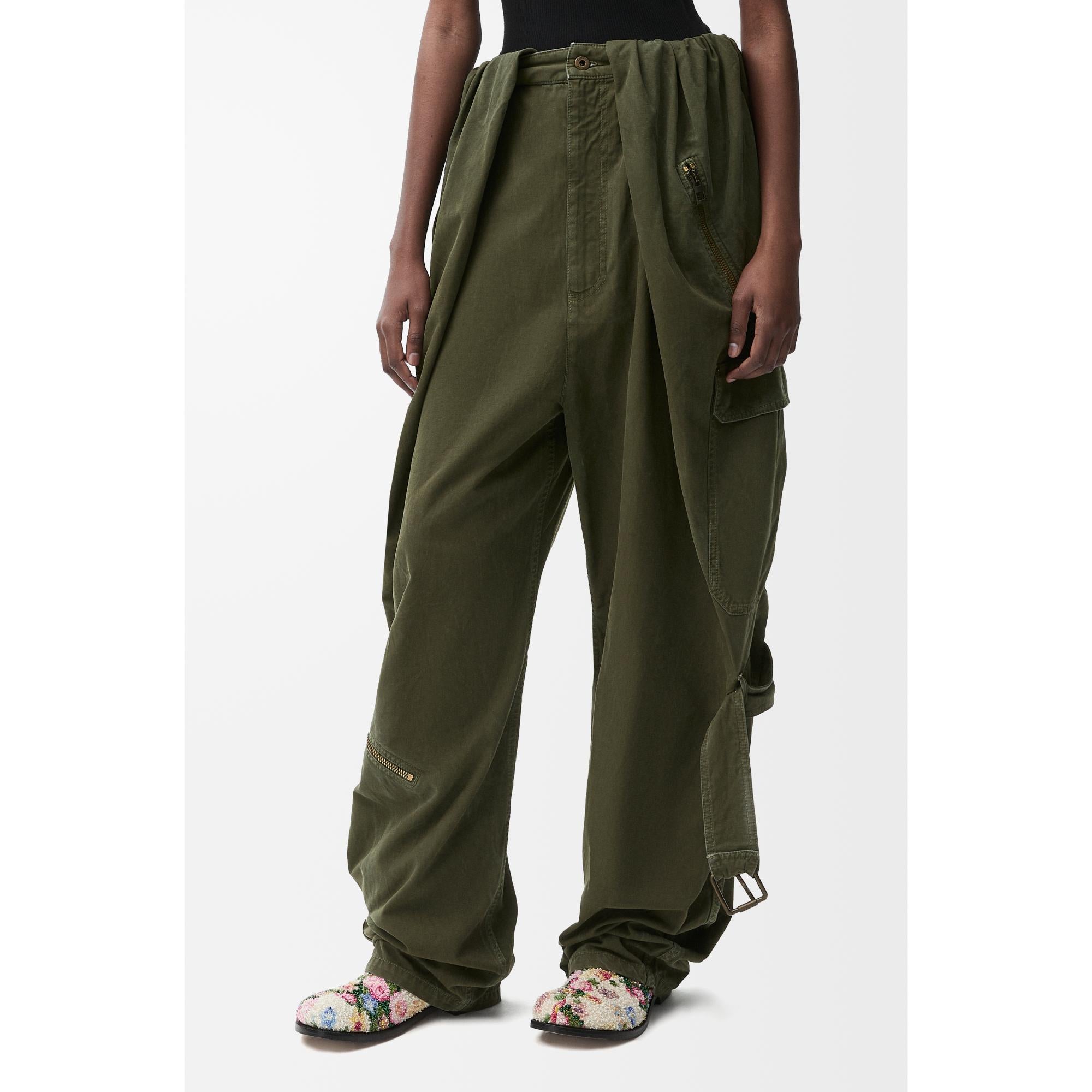 [STAFF ONLY] BALLOON CARGO TROUSERS AF_COTON_DEEP OLIVE