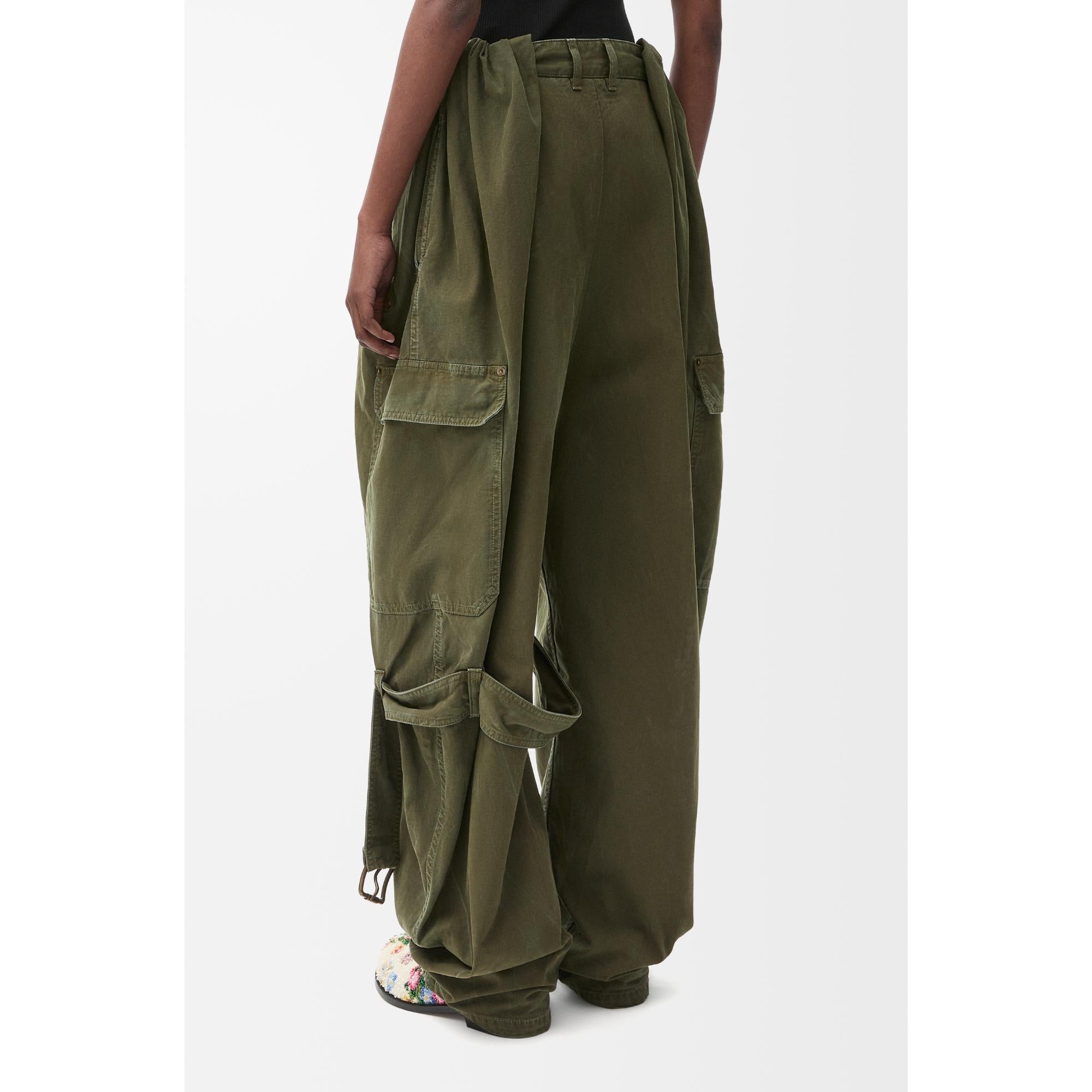 [STAFF ONLY] BALLOON CARGO TROUSERS AF_COTON_DEEP OLIVE