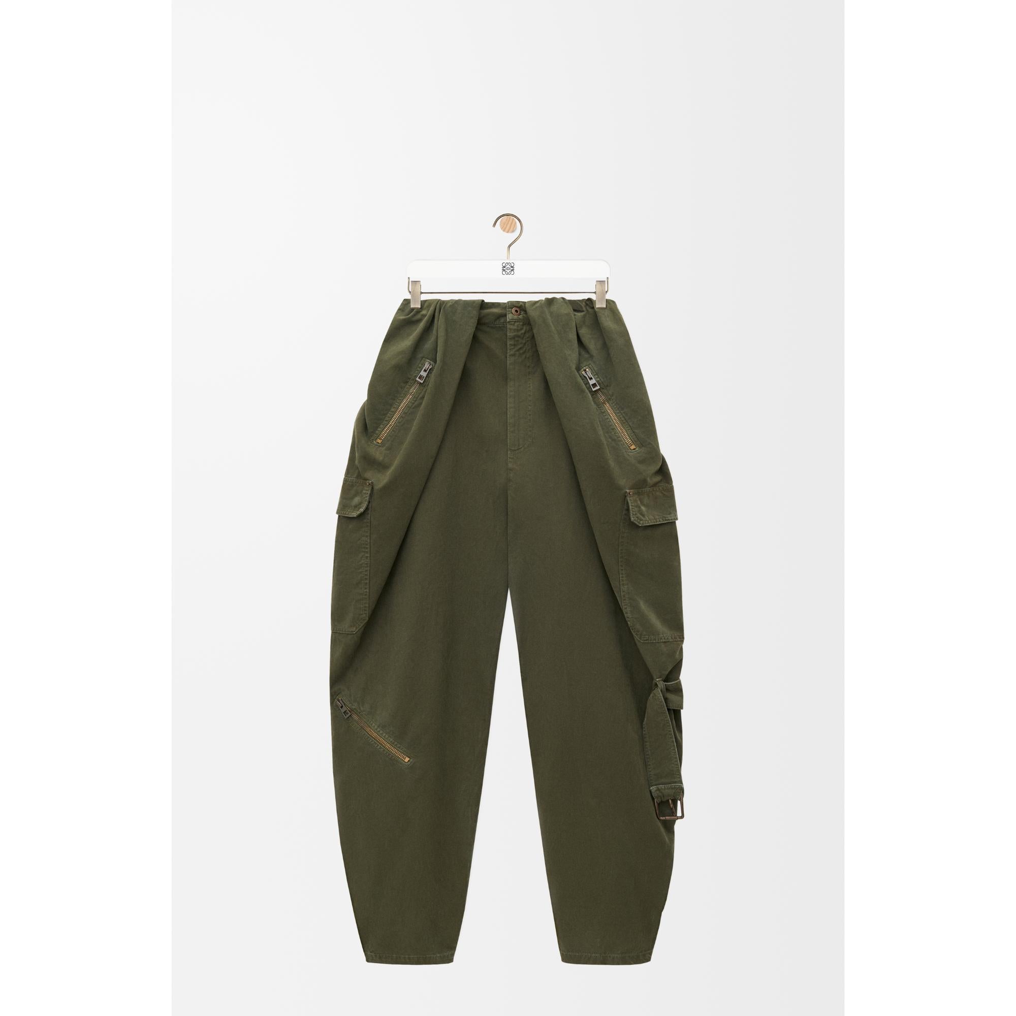 [STAFF ONLY] BALLOON CARGO TROUSERS AF_COTON_DEEP OLIVE